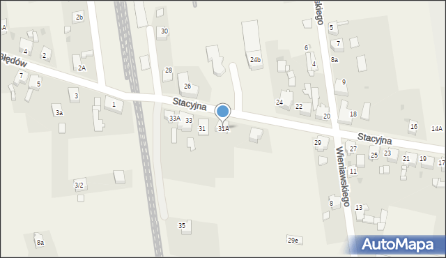 Chełm Śląski, Stacyjna, 31A, mapa Chełm Śląski