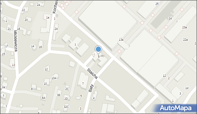 Chełmek, Staicha, 3, mapa Chełmek