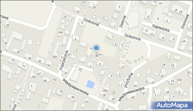 Chłapowo, Strażacka, 3a, mapa Chłapowo