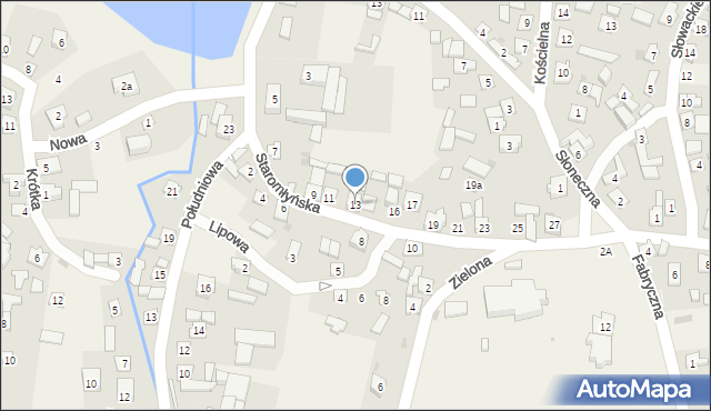 Chlewiska, Staromłyńska, 13, mapa Chlewiska