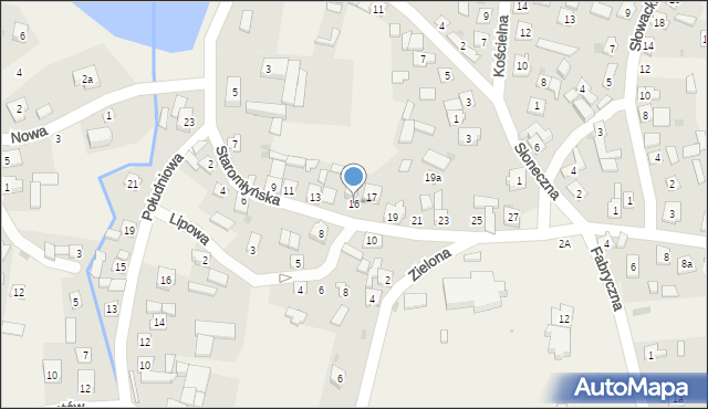 Chlewiska, Staromłyńska, 16, mapa Chlewiska