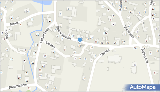 Chlewiska, Staromłyńska, 8, mapa Chlewiska