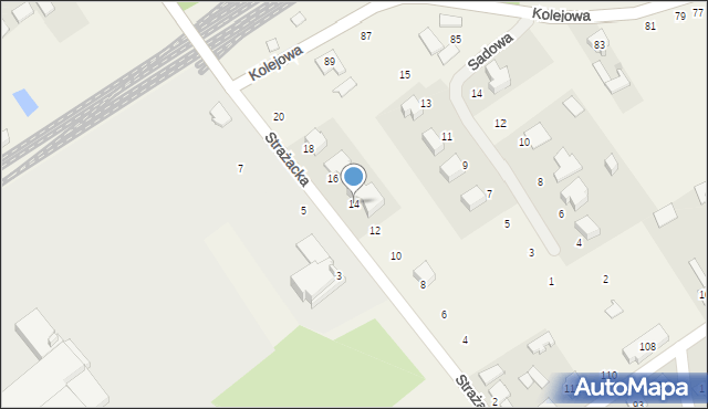 Chmielów, Strażacka, 14, mapa Chmielów