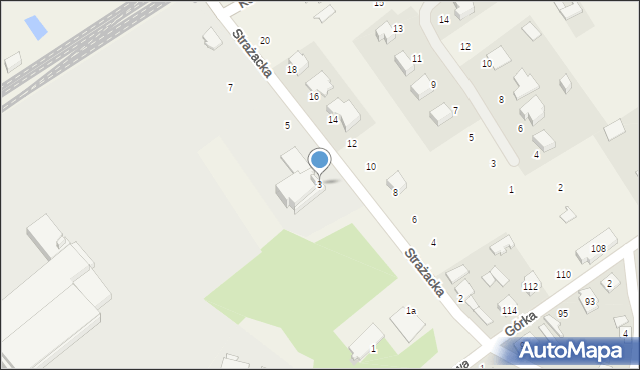 Chmielów, Strażacka, 3, mapa Chmielów