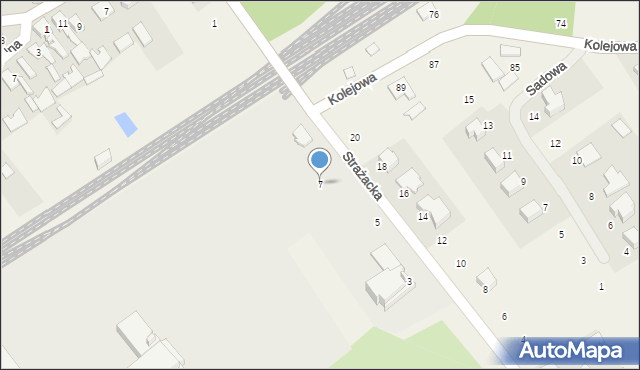 Chmielów, Strażacka, 7, mapa Chmielów