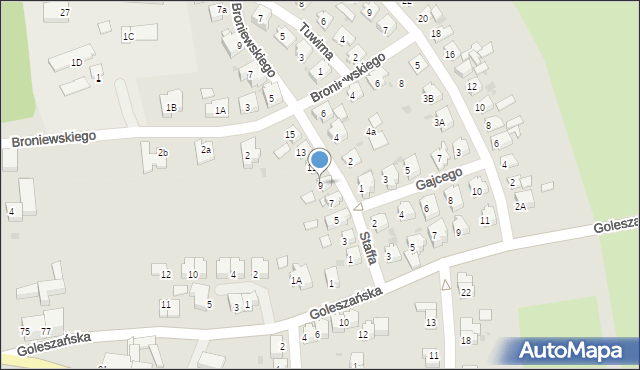 Chojnów, Staffa Leopolda, 9, mapa Chojnów