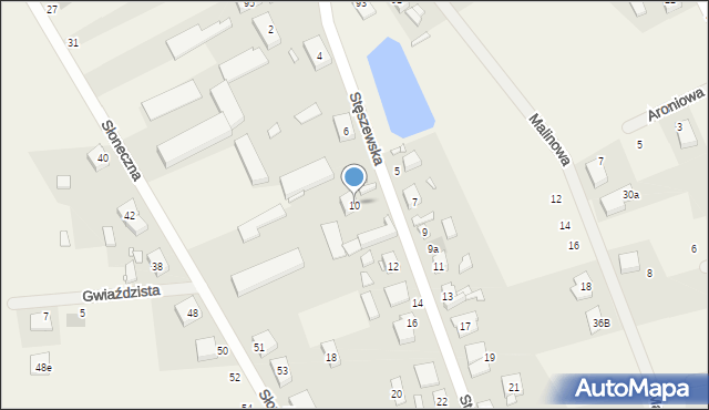 Chomęcice, Stęszewska, 10, mapa Chomęcice