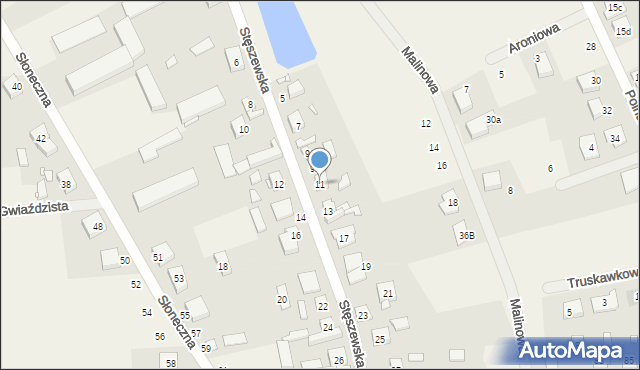 Chomęcice, Stęszewska, 11, mapa Chomęcice