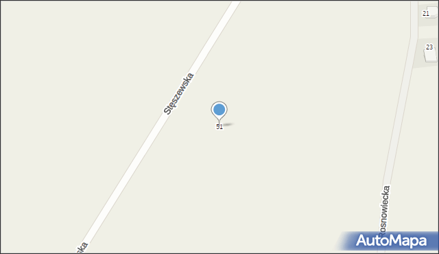 Chomęcice, Stęszewska, 51, mapa Chomęcice