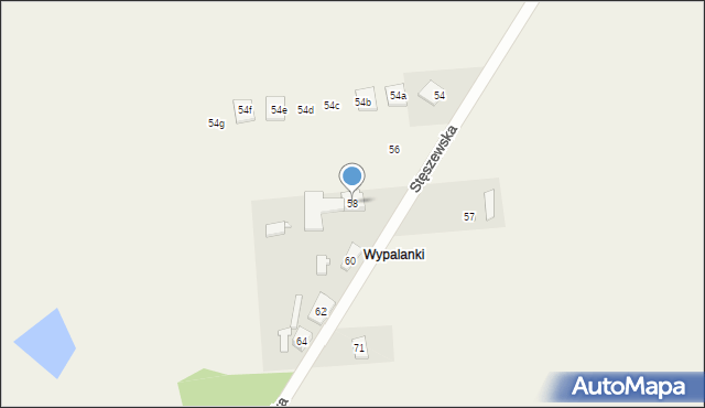 Chomęcice, Stęszewska, 58, mapa Chomęcice