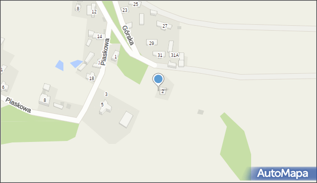 Choroń, Studzienna, 3, mapa Choroń
