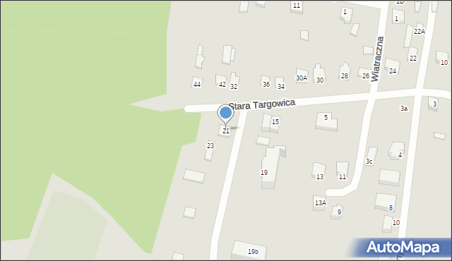 Chorzele, Stara Targowica, 21, mapa Chorzele