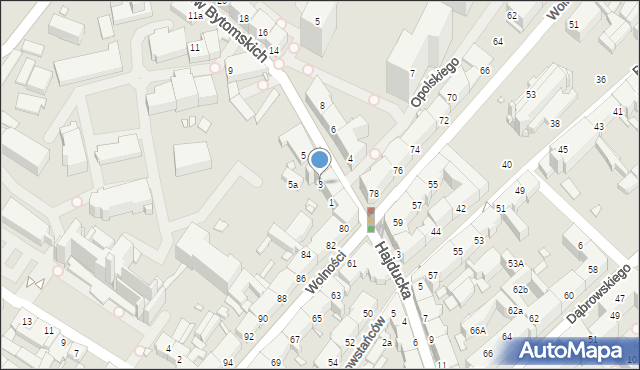 Chorzów, Strzelców Bytomskich, 3, mapa Chorzów