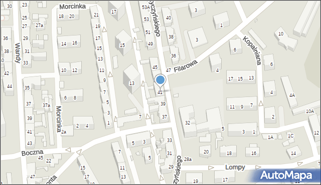 Chorzów, Styczyńskiego Wincentego, dr., 41, mapa Chorzów