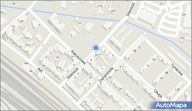 Chorzów, Stwosza Wita, 10, mapa Chorzów