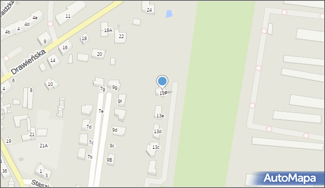 Choszczno, Staszica Stanisława, 13F, mapa Choszczno