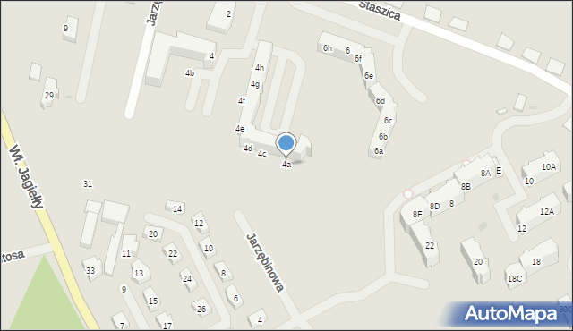 Choszczno, Staszica Stanisława, 4a, mapa Choszczno