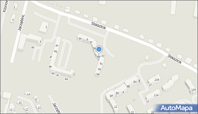 Choszczno, Staszica Stanisława, 6d, mapa Choszczno