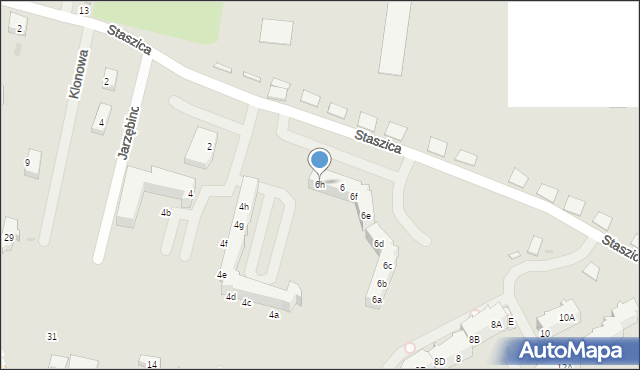 Choszczno, Staszica Stanisława, 6h, mapa Choszczno
