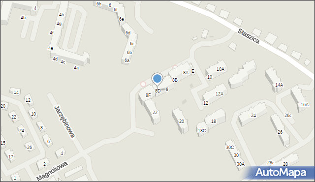 Choszczno, Staszica Stanisława, 8D, mapa Choszczno