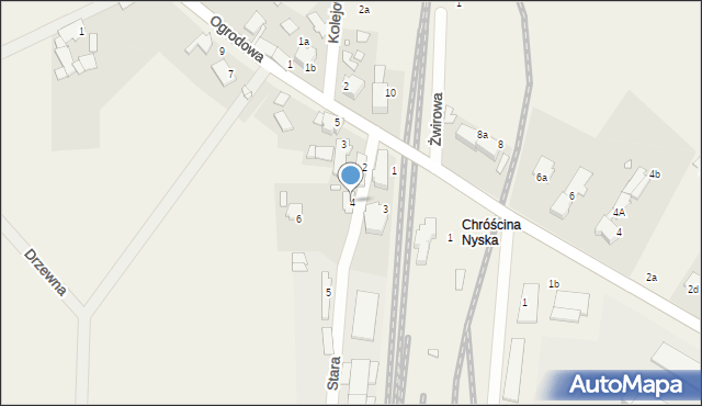 Chróścina, Stara, 4, mapa Chróścina