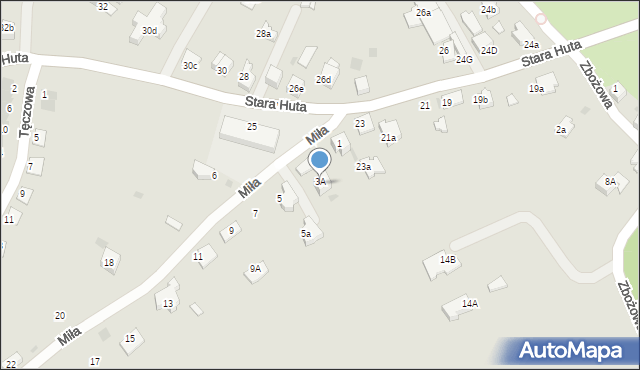 Chrzanów, Stara Huta, 23c, mapa Chrzanów