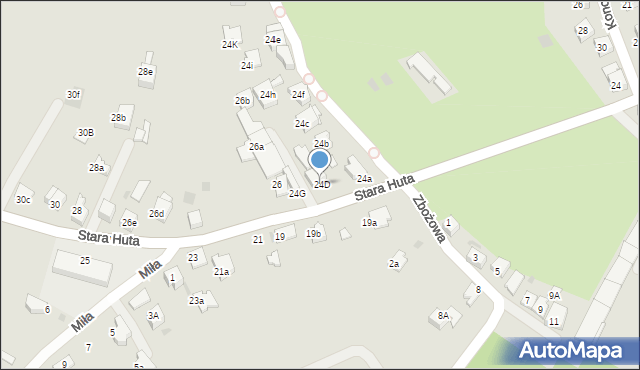 Chrzanów, Stara Huta, 24D, mapa Chrzanów