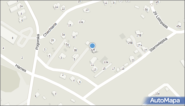 Chrzanów, Starowiejska, 7B, mapa Chrzanów