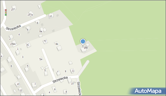 Chrzanów, Strzelecka, 10D, mapa Chrzanów