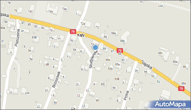 Chrzanów, Studzienna, 3, mapa Chrzanów