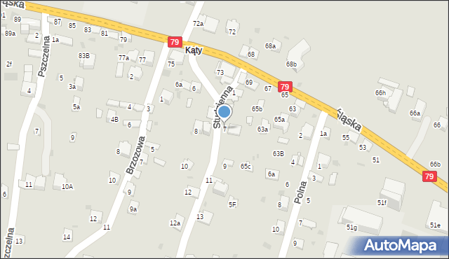 Chrzanów, Studzienna, 7, mapa Chrzanów