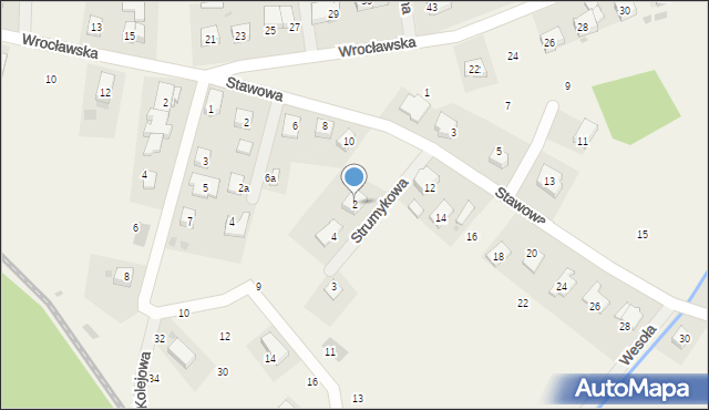 Chrząstawa Mała, Strumykowa, 2, mapa Chrząstawa Mała