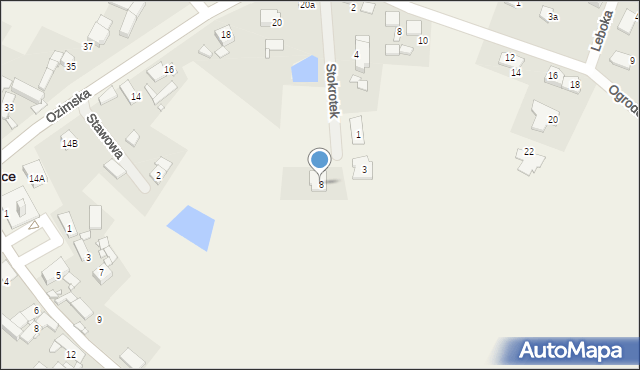 Chrząstowice, Stokrotek, 8, mapa Chrząstowice