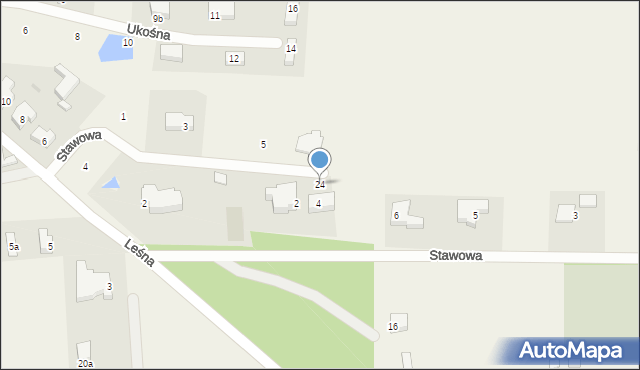 Chwalęcice, Stawowa, 24, mapa Chwalęcice