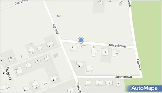 Chwalęcice, Storczykowa, 4, mapa Chwalęcice