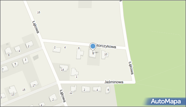 Chwalęcice, Storczykowa, 8, mapa Chwalęcice