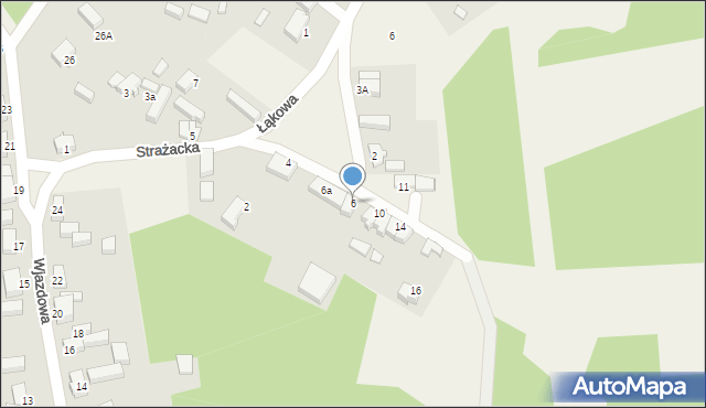 Ciemnice, Strażacka, 6, mapa Ciemnice