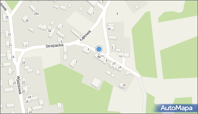 Ciemnice, Strażacka, 6a, mapa Ciemnice