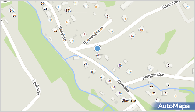 Ciężkowice, Stawiska, 43, mapa Ciężkowice