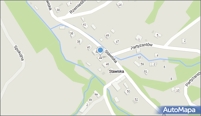 Ciężkowice, Stawiska, 44, mapa Ciężkowice