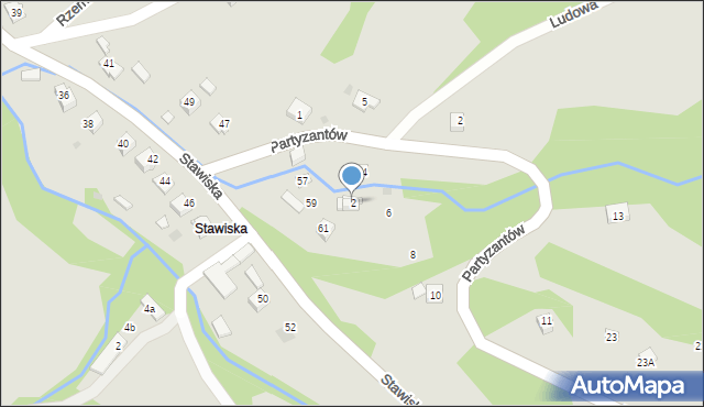 Ciężkowice, Stawiska, 61a, mapa Ciężkowice