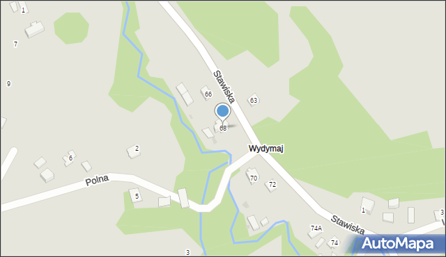Ciężkowice, Stawiska, 68, mapa Ciężkowice