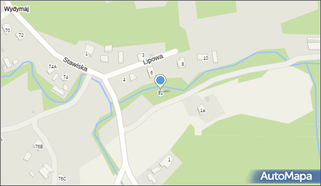 Ciężkowice, Stawiska, 81, mapa Ciężkowice