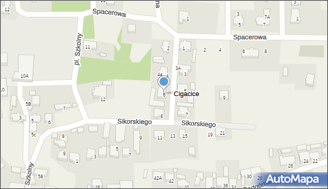 Cigacice, Stroma, 6, mapa Cigacice