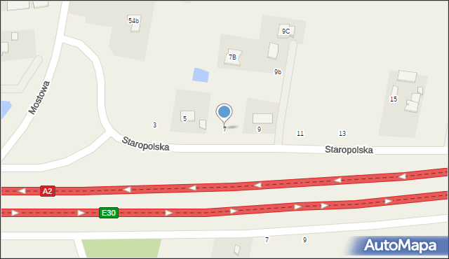 Cisie, Staropolska, 7, mapa Cisie