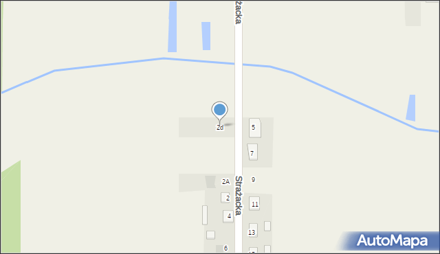 Cisie, Strażacka, 2d, mapa Cisie