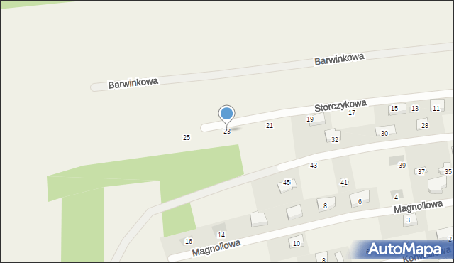 Ćmiłów, Storczykowa, 23, mapa Ćmiłów