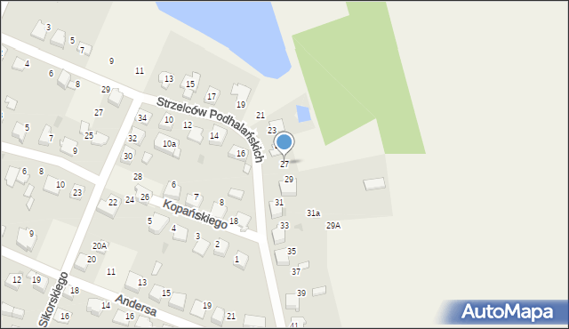 Ćwiklice, Strzelców Podhalańskich, 27, mapa Ćwiklice