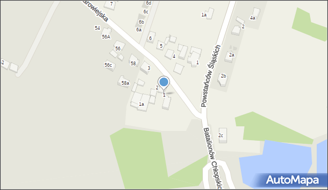 Czarków, Starowiejska, 1, mapa Czarków