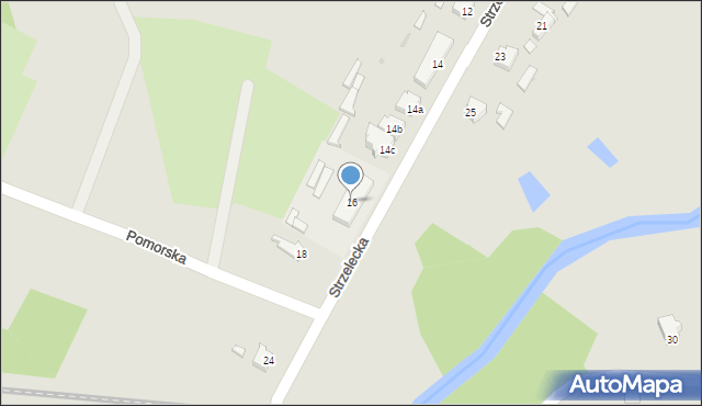 Czarne, Strzelecka, 16, mapa Czarne